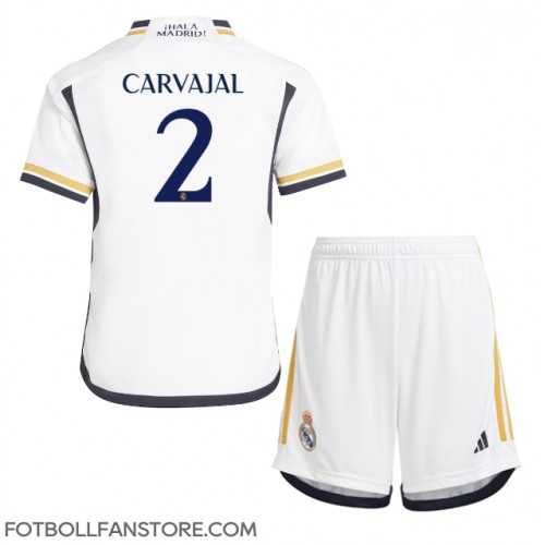 Real Madrid Daniel Carvajal #2 Barnkläder Hemma matchtröja till baby 2023-24 Kortärmad (+ Korta byxor) Billigt